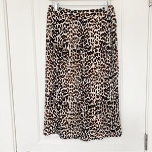 Express Animal Print Midi Skirt